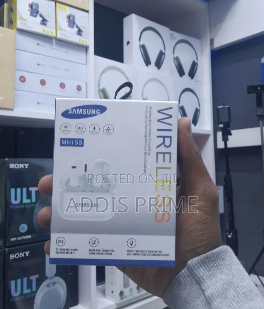 Samsung Mini 5s Wireless Bluetooth Earbuds | Deep Bass
