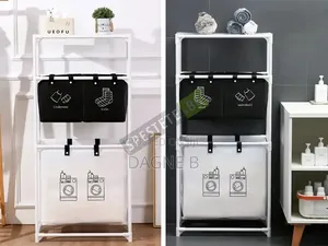 3-Layer Generic Foldable Laundry Organizer የሚታጠብ ልብስ ማስቀመጫ