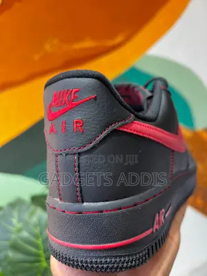 Nike Airforce One Custom Black With Red