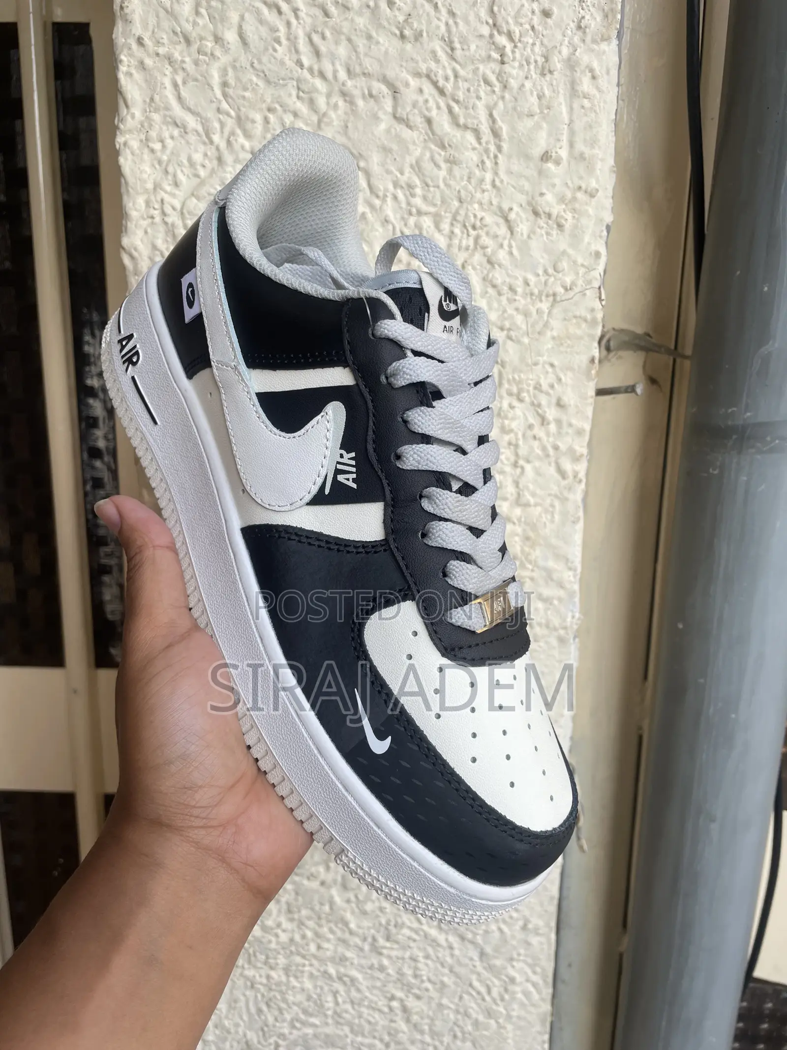 Nike Air Force 1 Sneakers White and Black Colorway