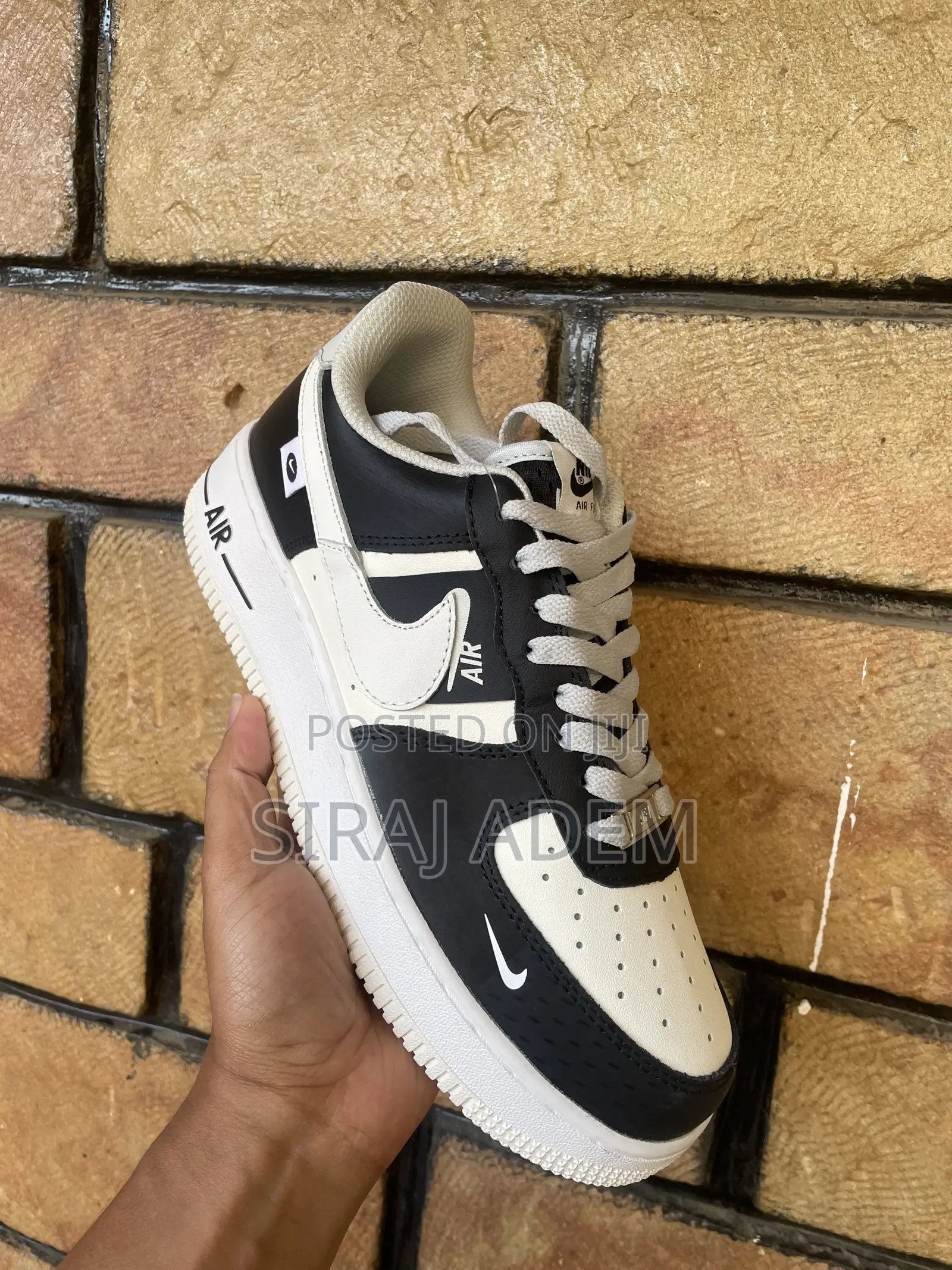 Nike Air Force 1 Sneakers White and Black Colorway