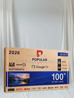 Popular Brand 100-Inch Qled Smart Tv With Google Tv Functionality