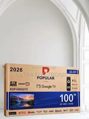 Popular Brand 100-Inch Qled Smart Tv With Google Tv Functionality