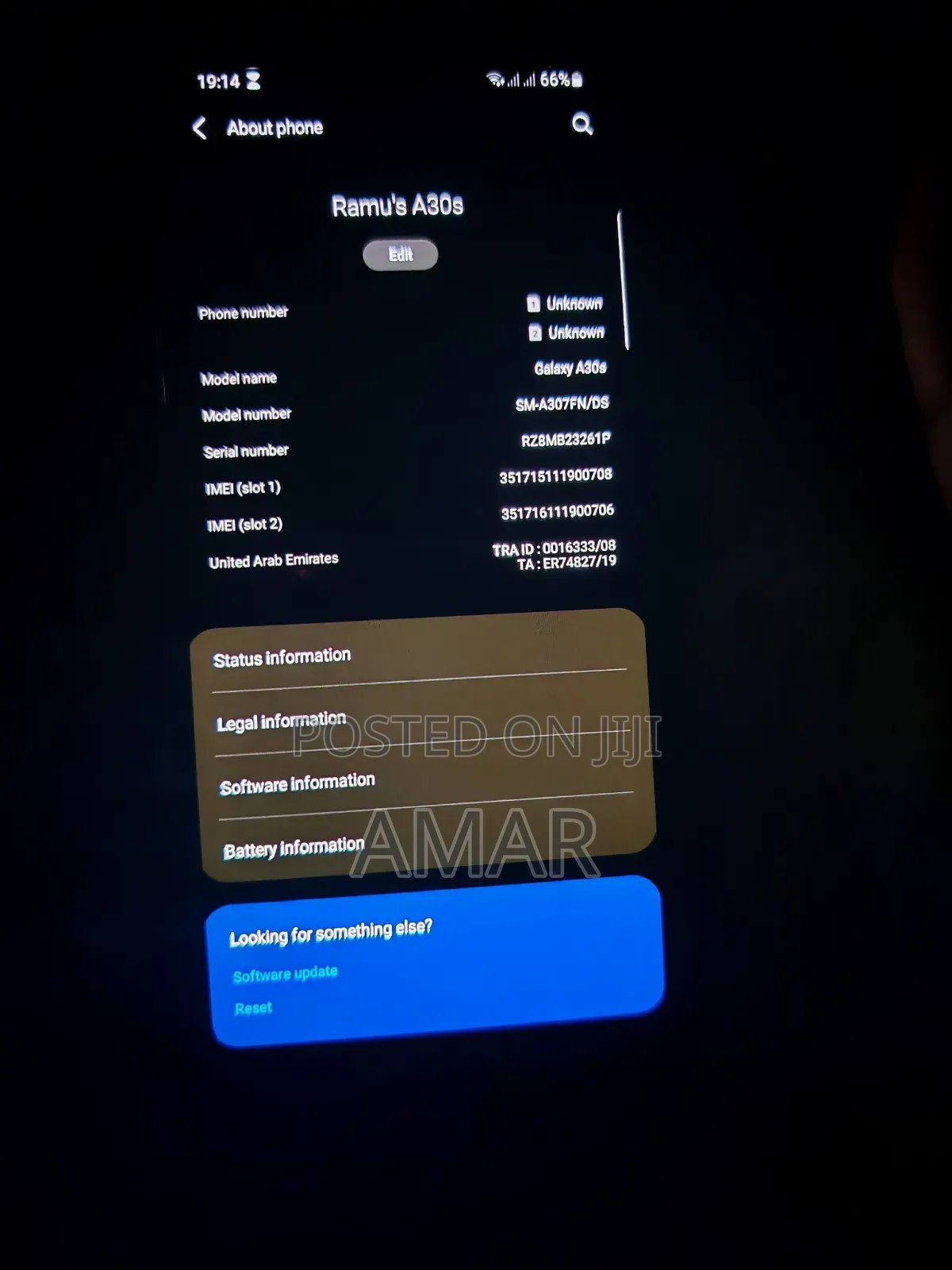 Samsung Galaxy A30s 64 GB Blue