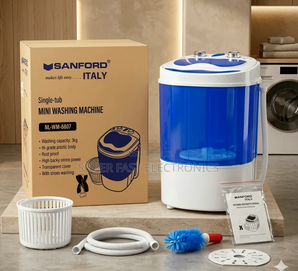 Sanford Mini Washing Machine 3kg Portable Single Tub Washer