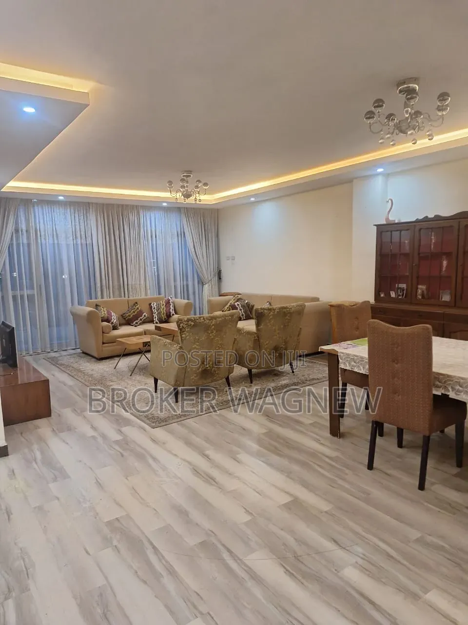 Furnished 3bdrm Apartment in Kirkos for rent