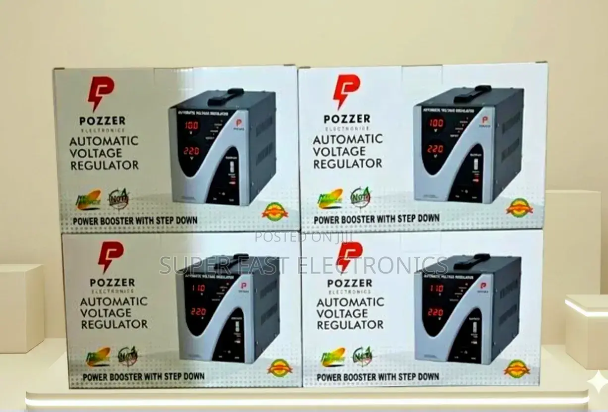 Pozzer 100w Automatic Voltage Regulator (Avr) Voltage Stabilizer