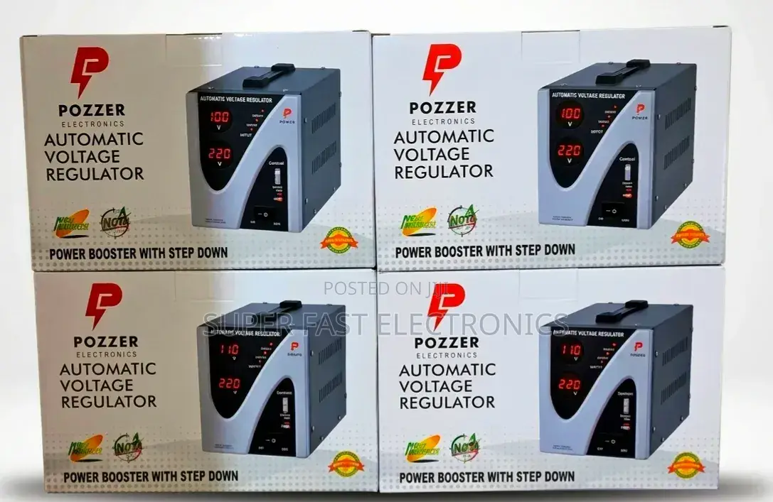 Pozzer 100w Automatic Voltage Regulator (Avr) Voltage Stabilizer