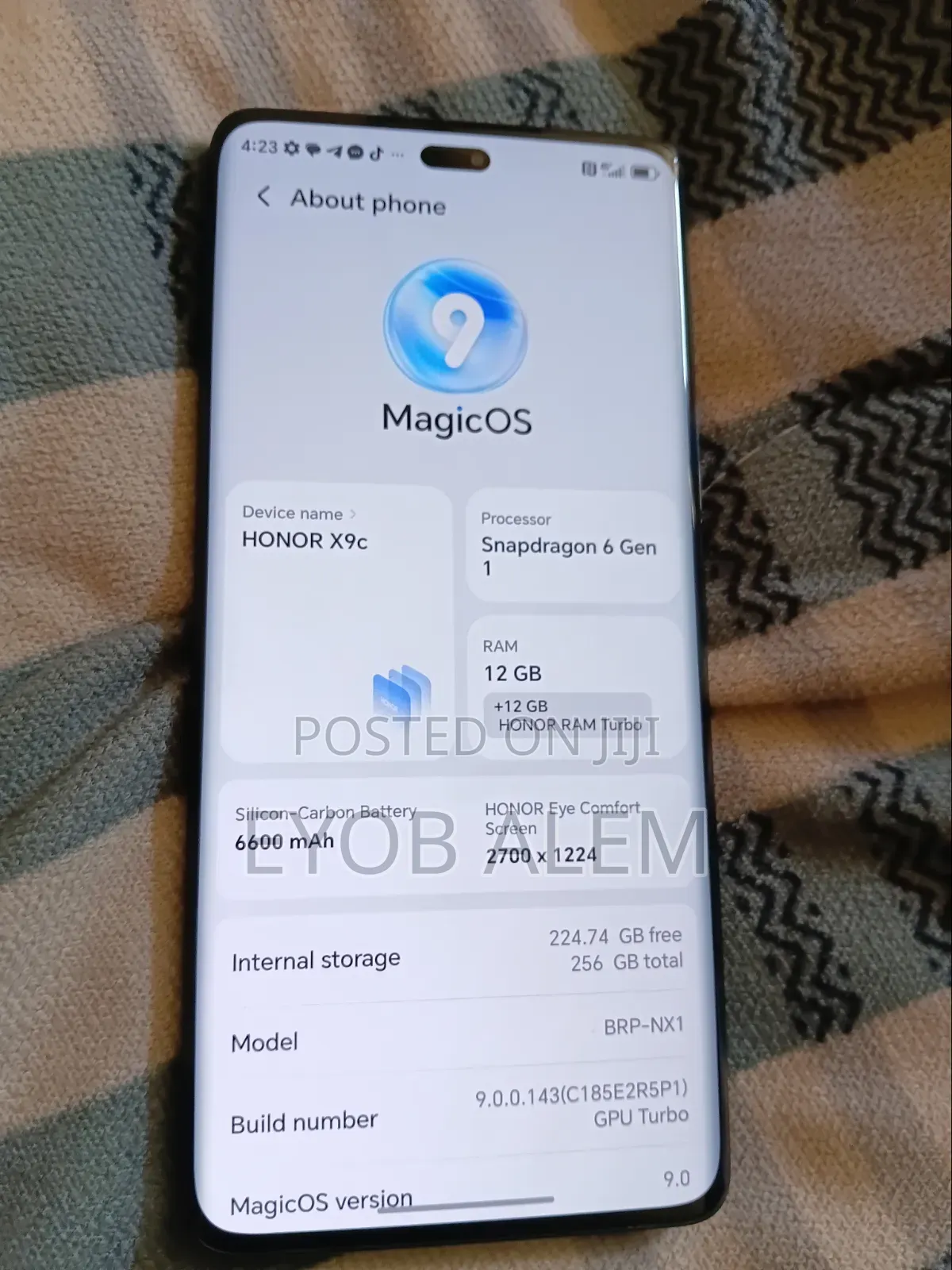Honor X9c 256 GB Black