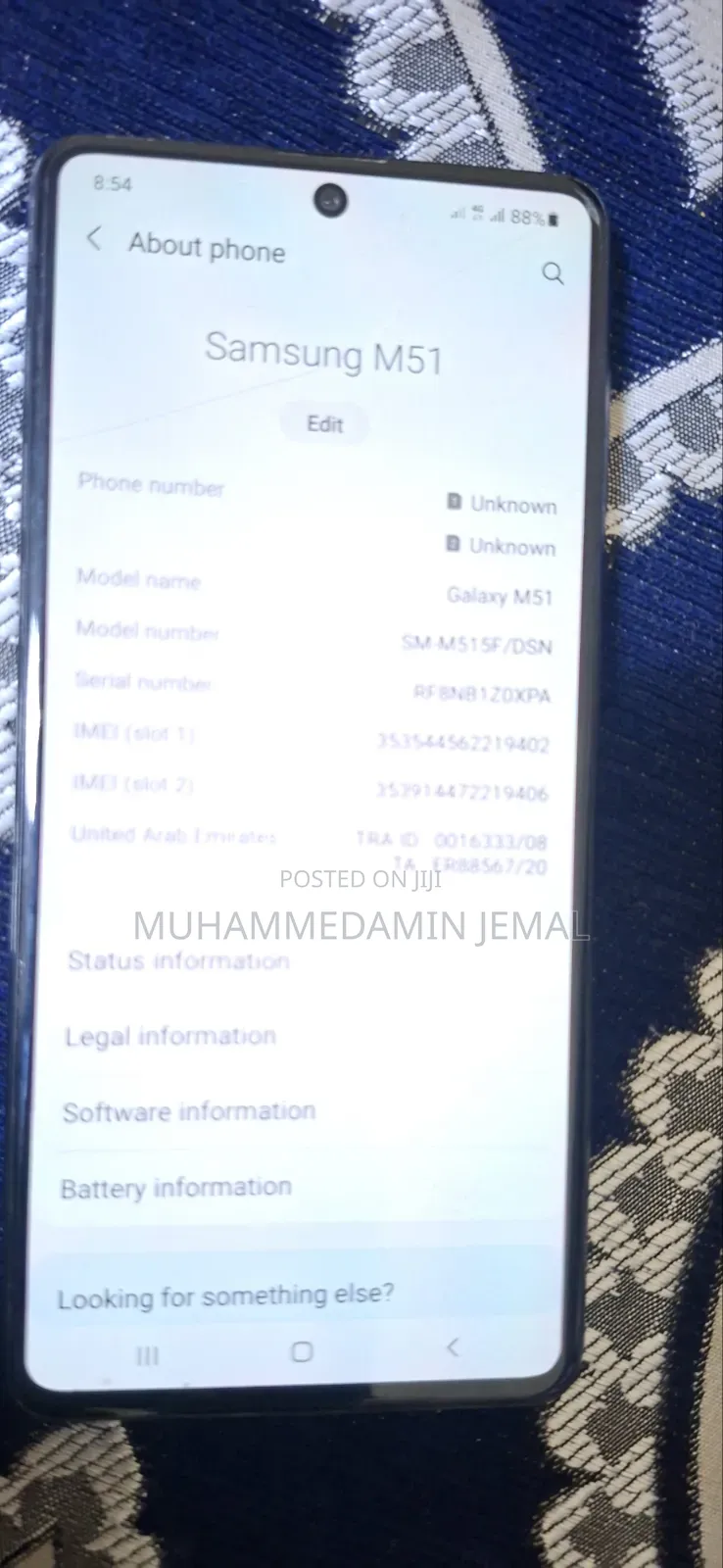 Samsung Galaxy M51 128 GB Blue