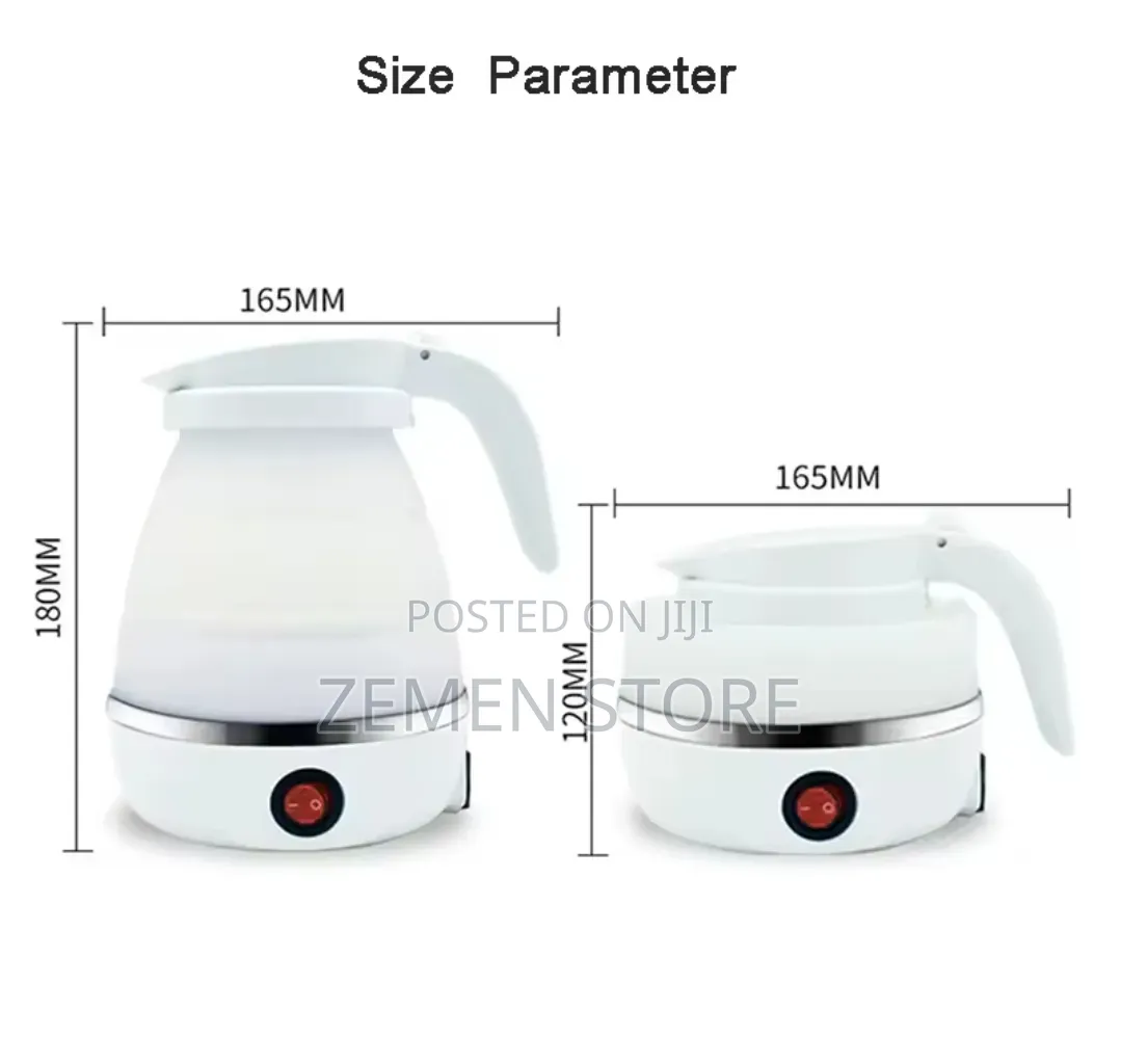 600ml Foldable Electric Kettle ተጣጣፊ የኤሌክትሪክ ቦይለር