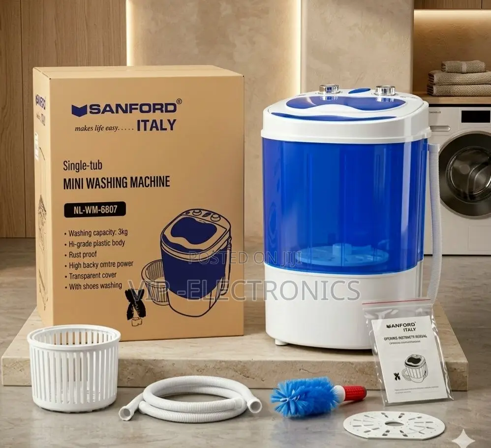 Sanford Mini Washing Machine 3kg Capacity, Compact Portable