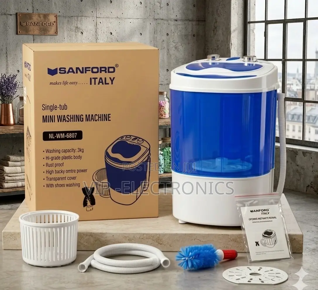 Sanford Mini Washing Machine 3kg Capacity, Compact Portable