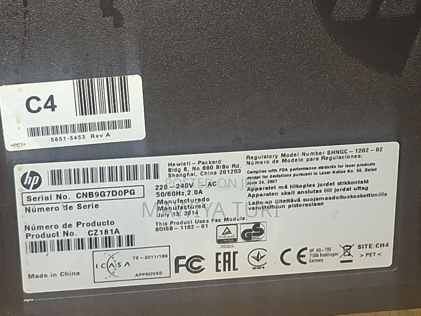 Laser Jet Pro MFP M127fn