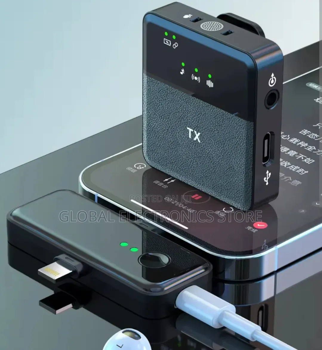 Clear Sound Dual Wireless Mic – ለ Tiktok, Youtube, Facebook!