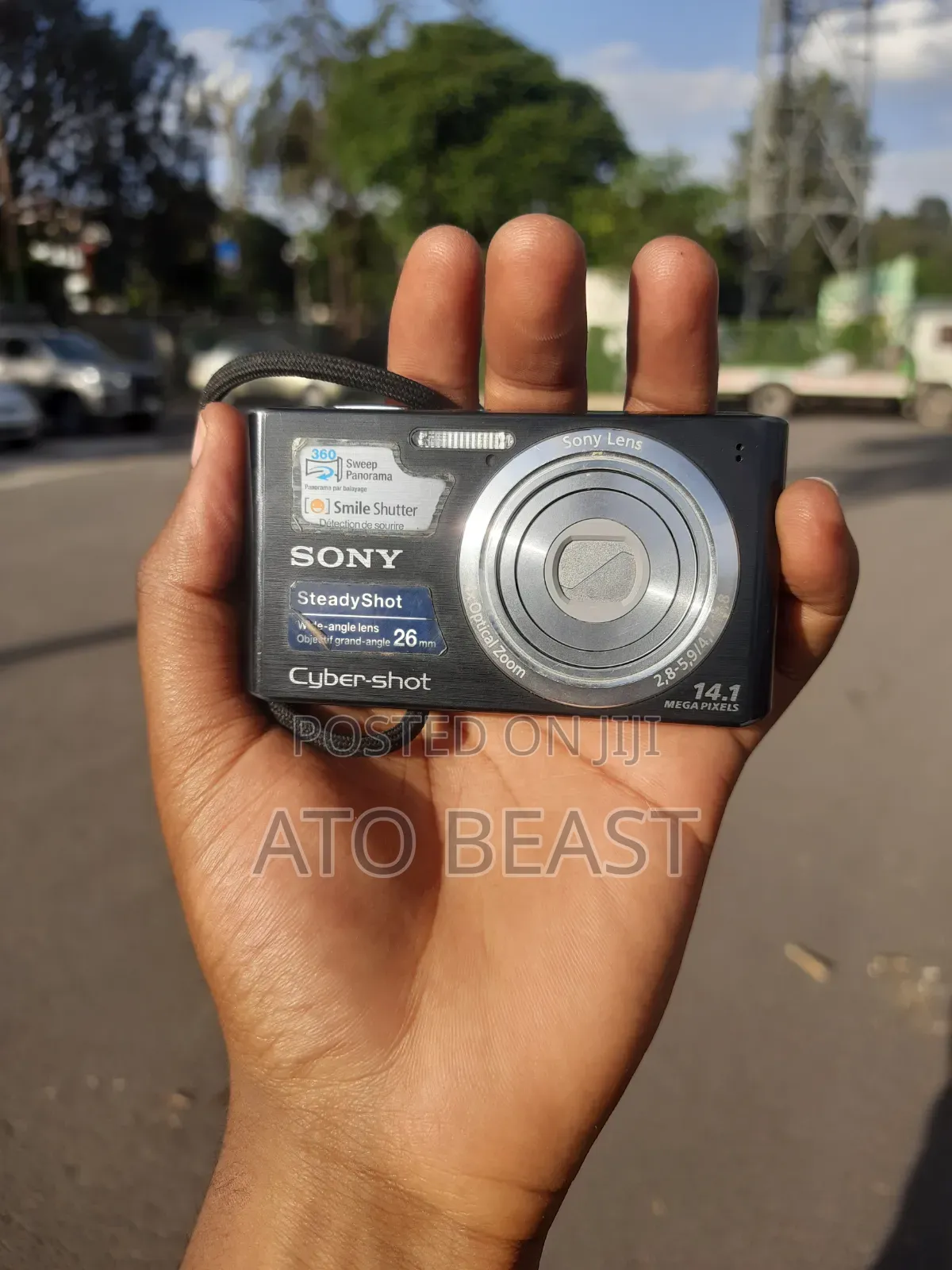 Sony Cyber-Shot DSC-W610 Digital Camera, a Black Compact Model 14.1-Mp