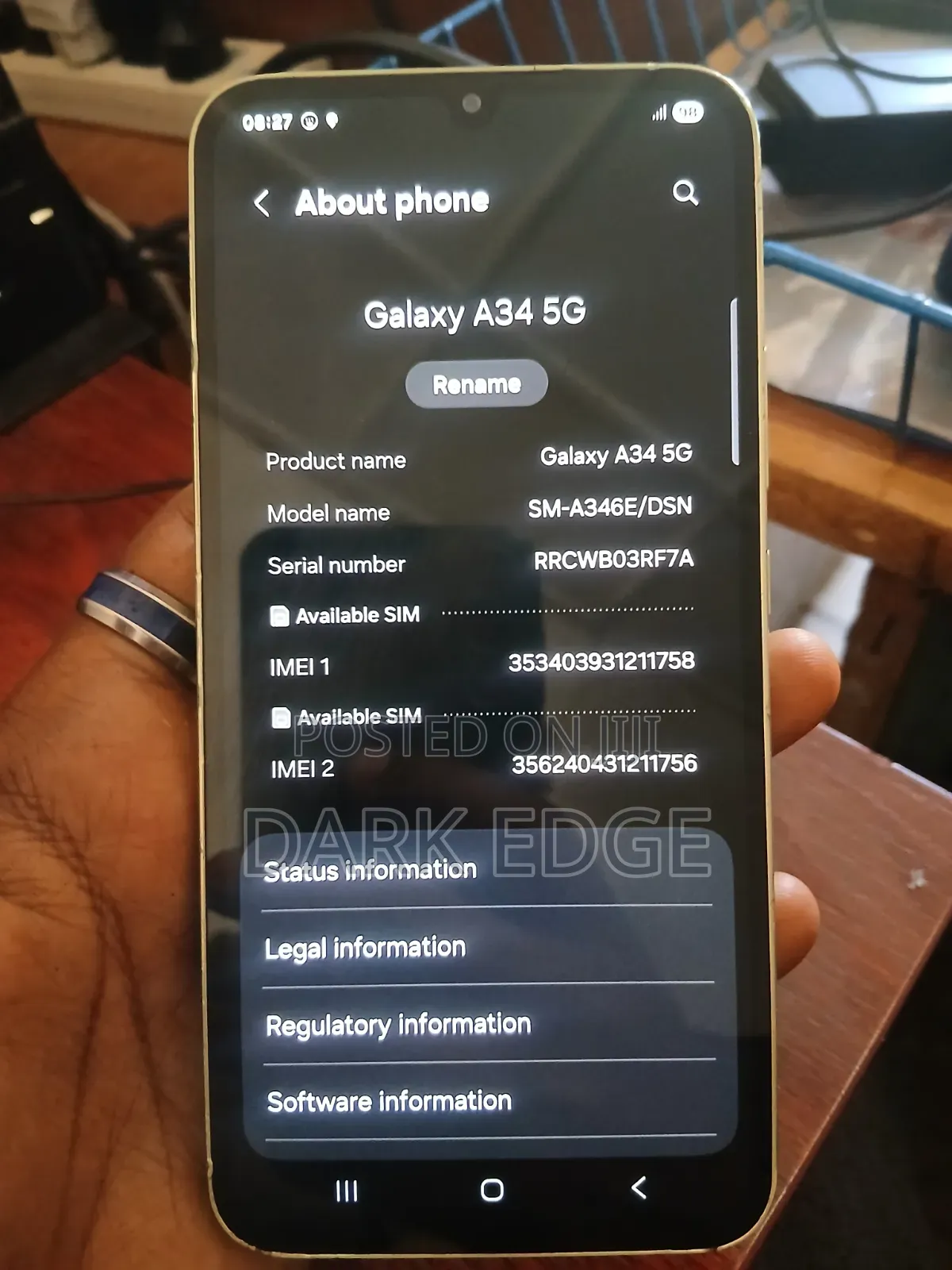 Samsung Galaxy A34 5G 128 GB Yellow
