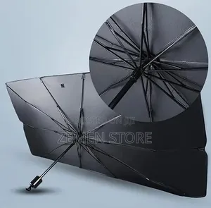 Foldable Car Windshield Sunshade Umbrella የመኪና ጃንጥላ