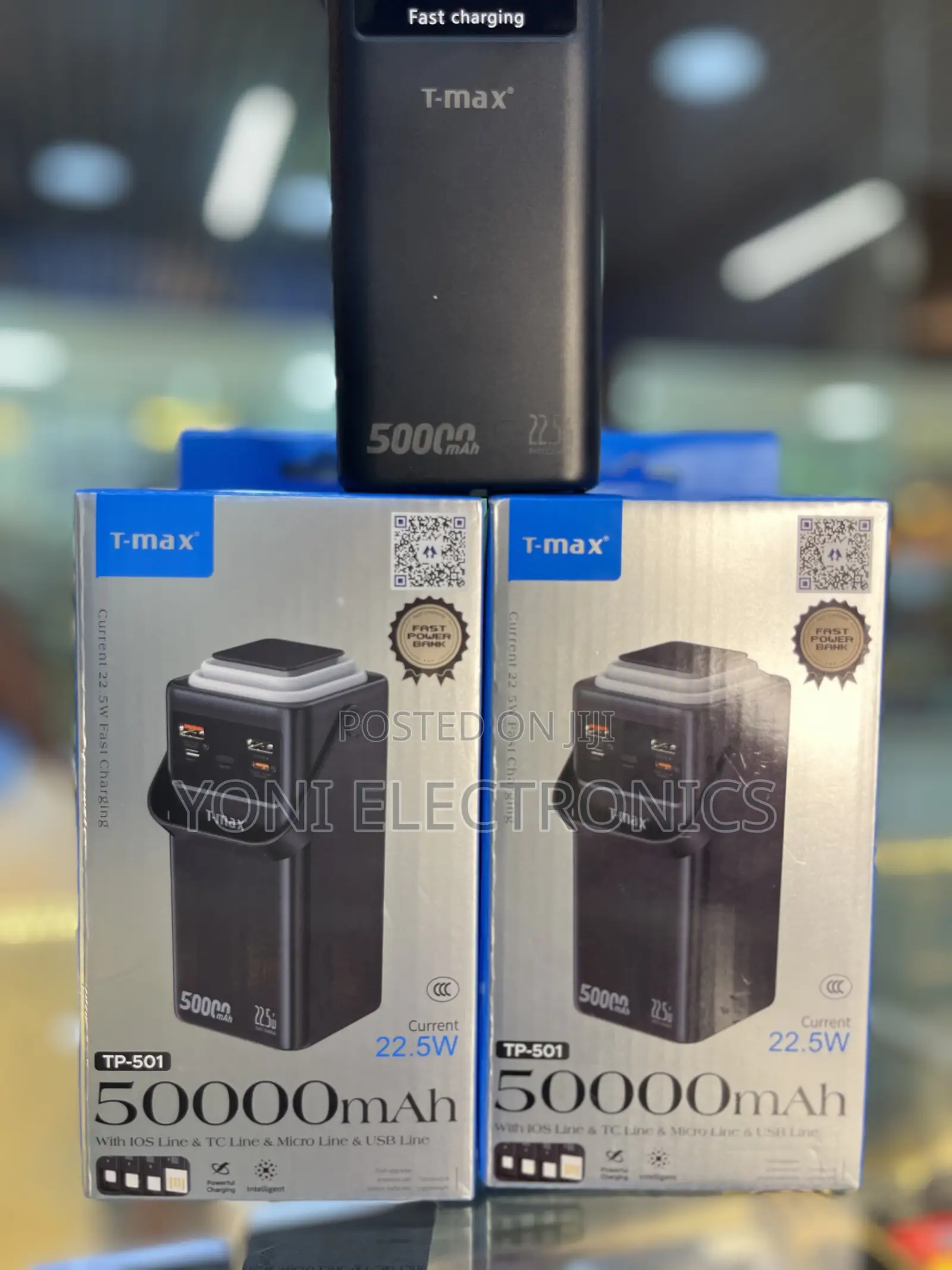 T-Max Tp-501 50000mah Ultra-High Capacity Power Bank | 22.5w Fast