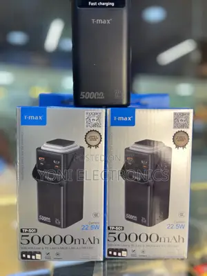 T-Max Tp-501 50000mah Ultra-High Capacity Power Bank | 22.5w Fast
