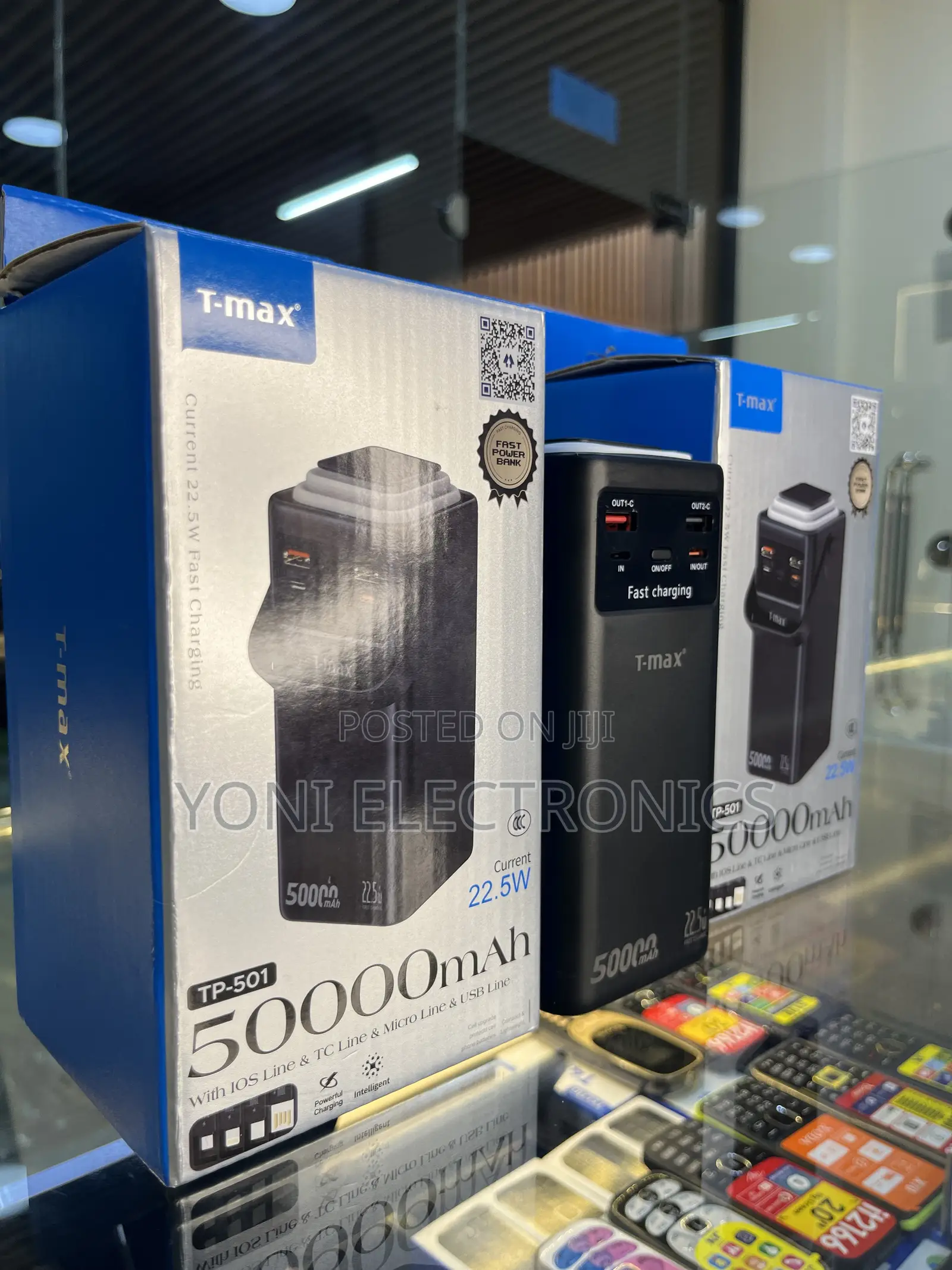 T-Max Tp-501 50000mah Ultra-High Capacity Power Bank | 22.5w Fast