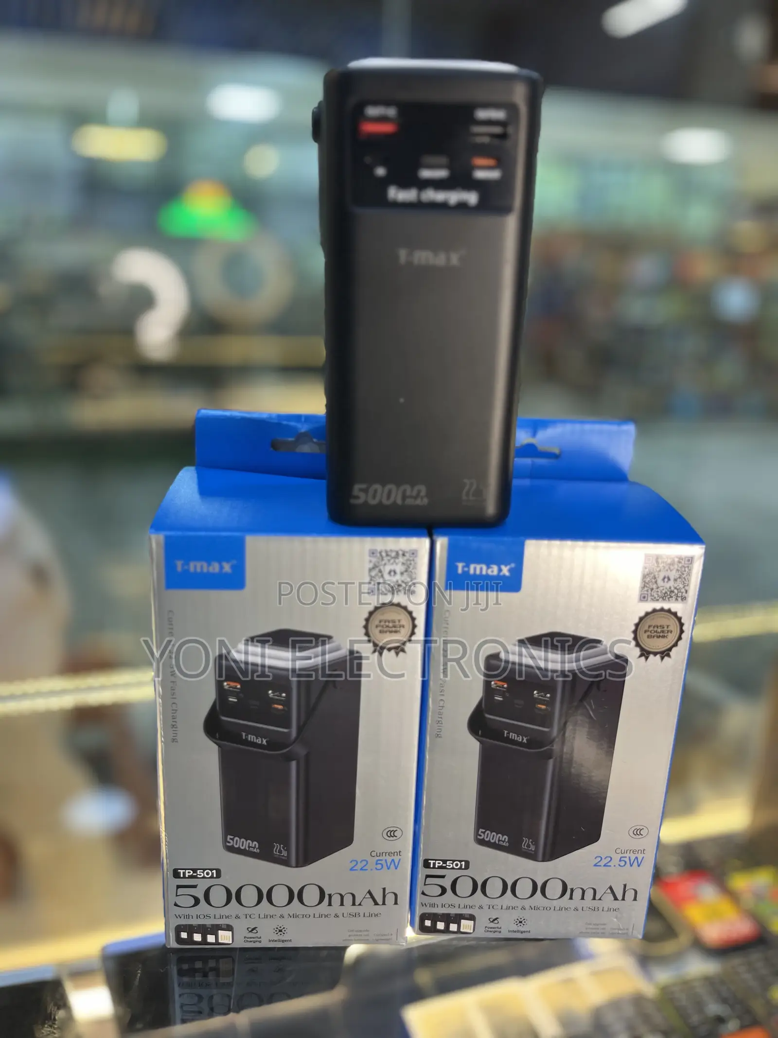 T-Max Tp-501 50000mah Ultra-High Capacity Power Bank | 22.5w Fast