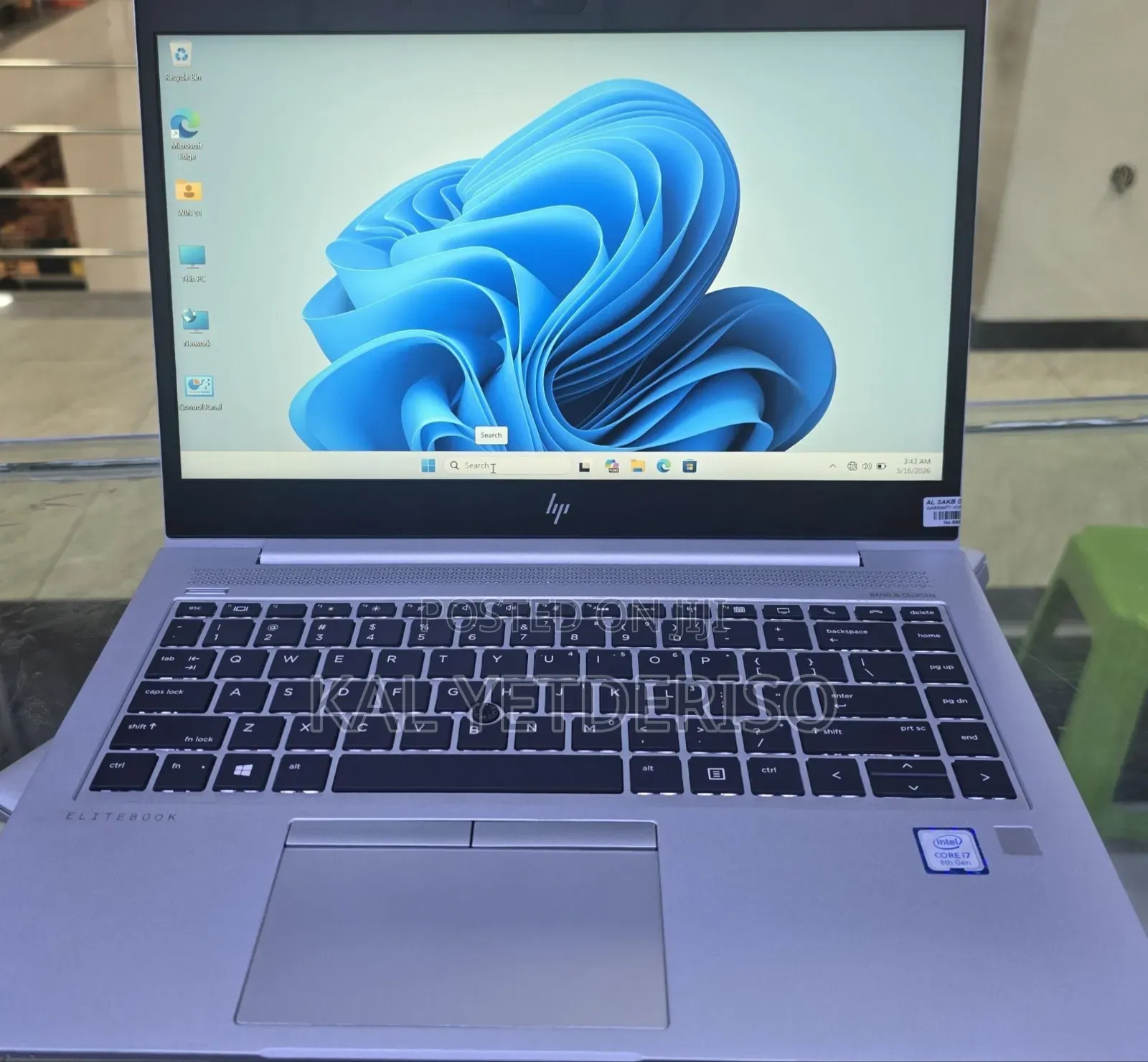 New Laptop HP EliteBook 840 G5 16GB Intel Core i7 SSD 512GB