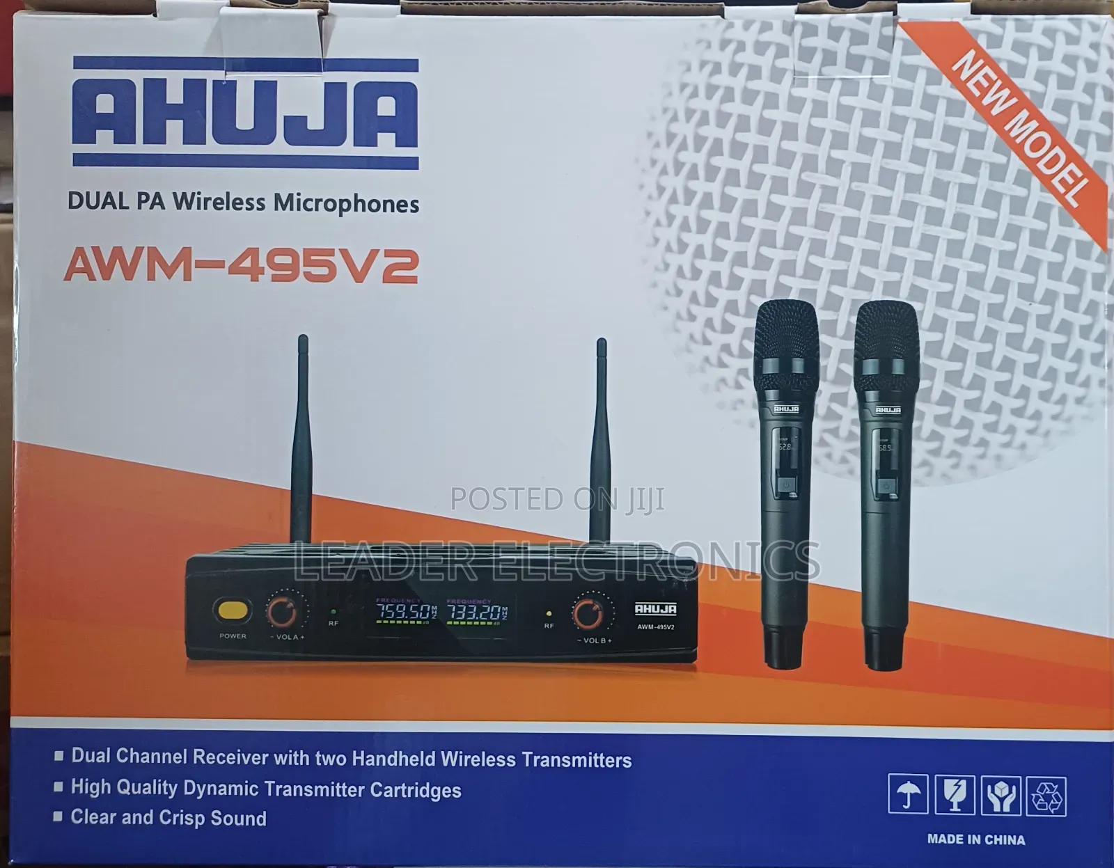 Ahuja Dual Pa Wireless Microphones