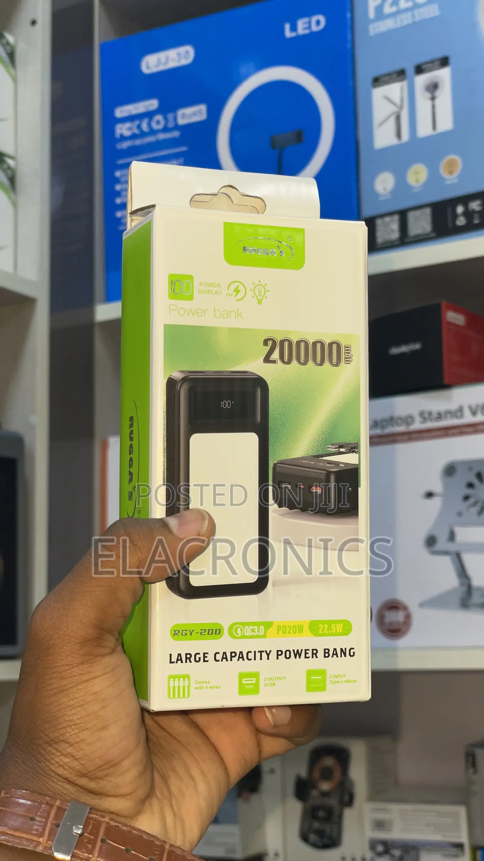 20000mah Rugga's Power Bank 22.5w (Portable Phone Charger)