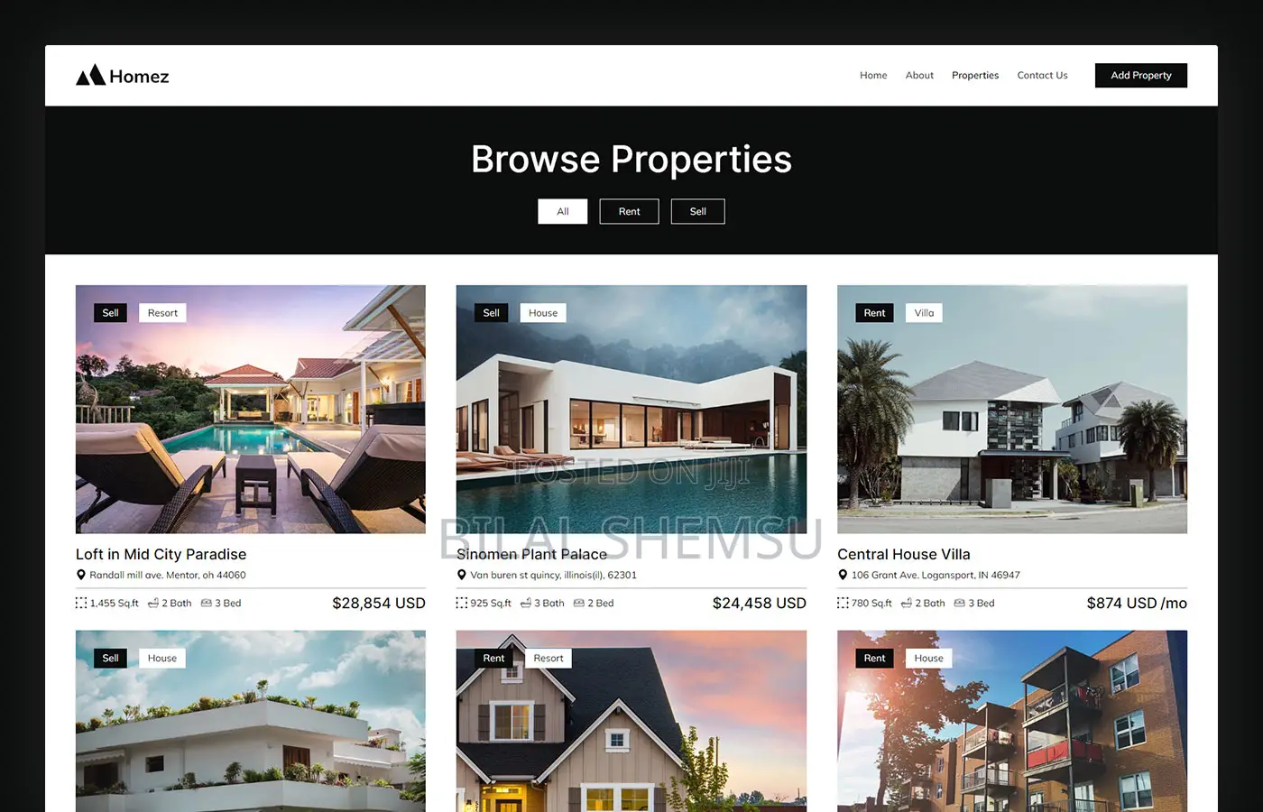 Real Estate Website Development