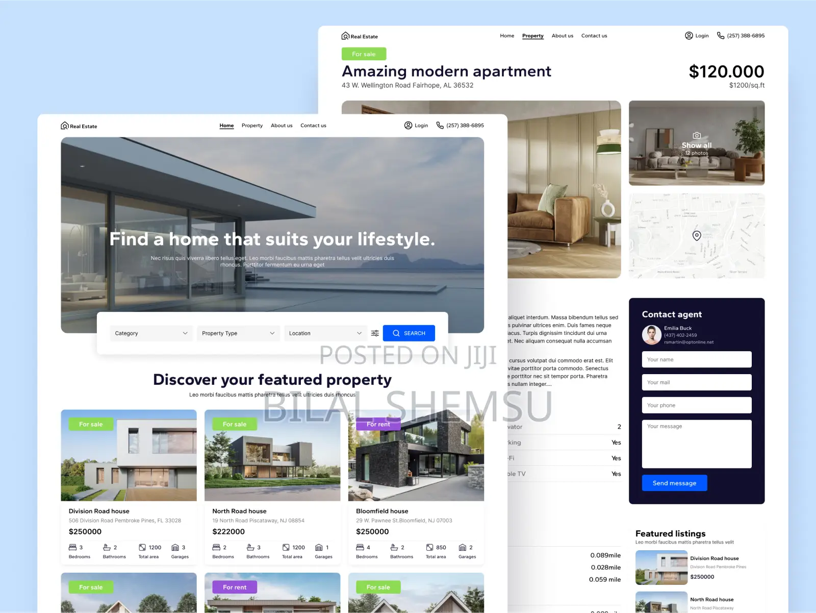Real Estate Website Development