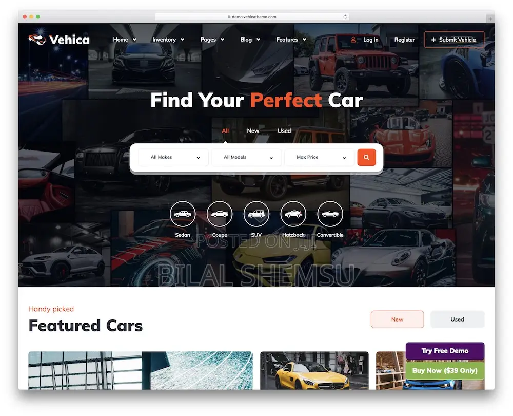 Car Selling Website Development