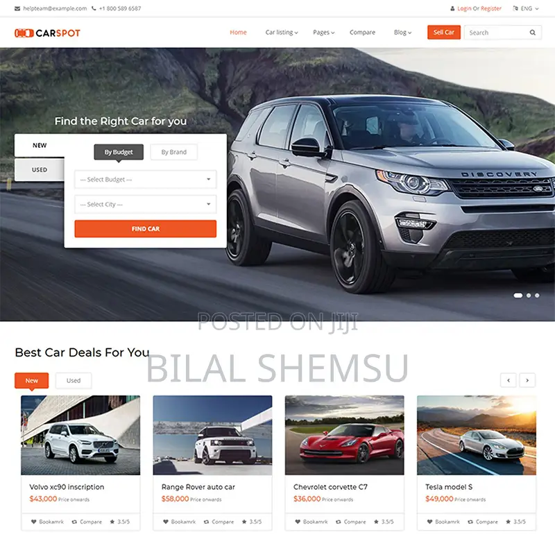 Car Selling Website Development