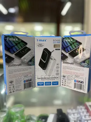 T-Max TPB-20 20000mah Power Bank (22.5w Fast Charging