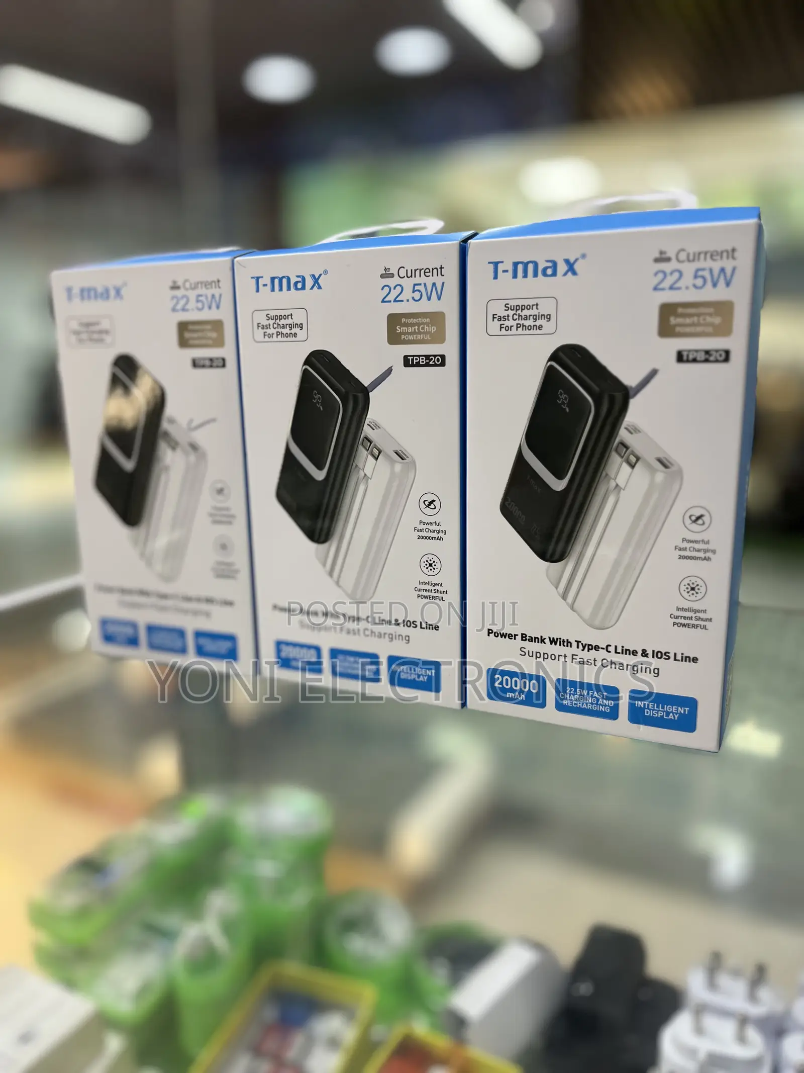 T-Max TPB-20 20000mah Power Bank (22.5w Fast Charging