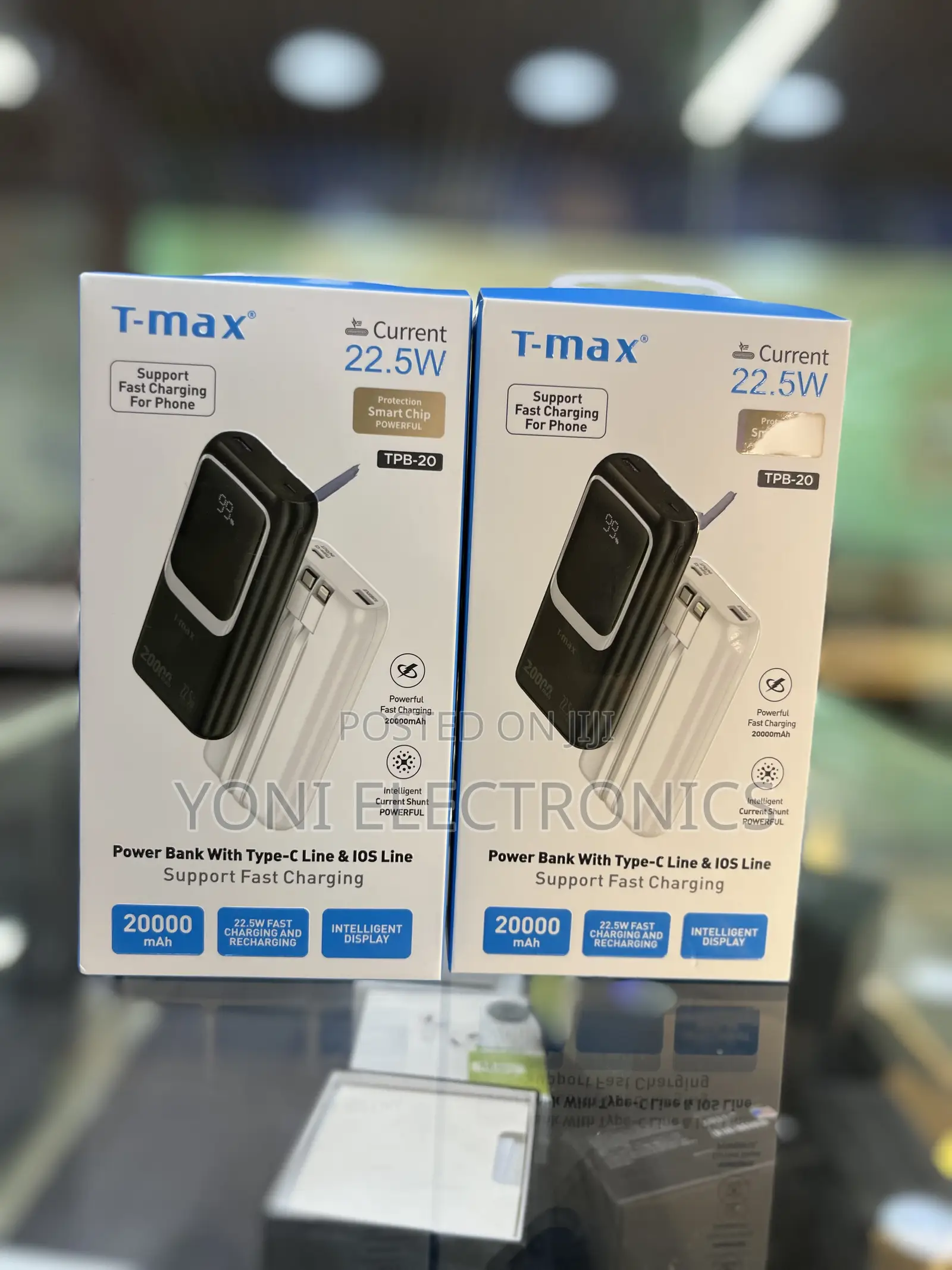 T-Max 20000mah Portable Power Bank 22.5w