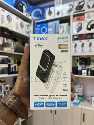 T-Max 20000mah Portable Power Bank 22.5w