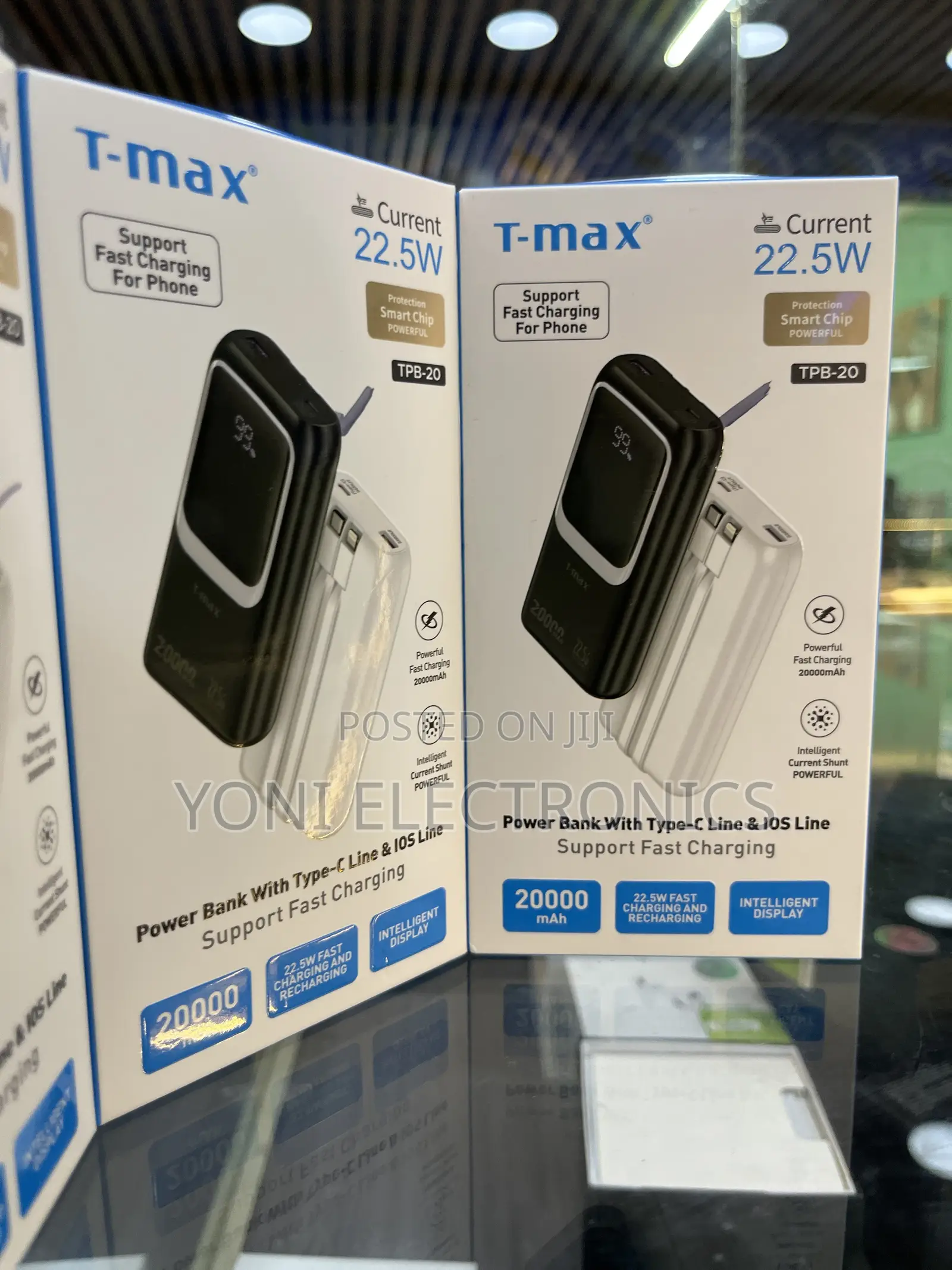 T-Max TPB-20 Ultra-Fast 22.5w Power Bank – 20000mah