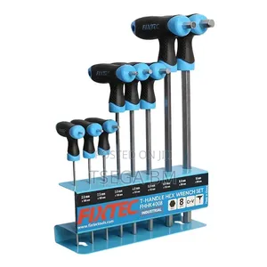 Fixtec 8pcs T-Handle Hex Wrench Set