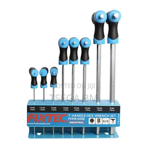 Fixtec 8pcs T-Handle Hex Wrench Set