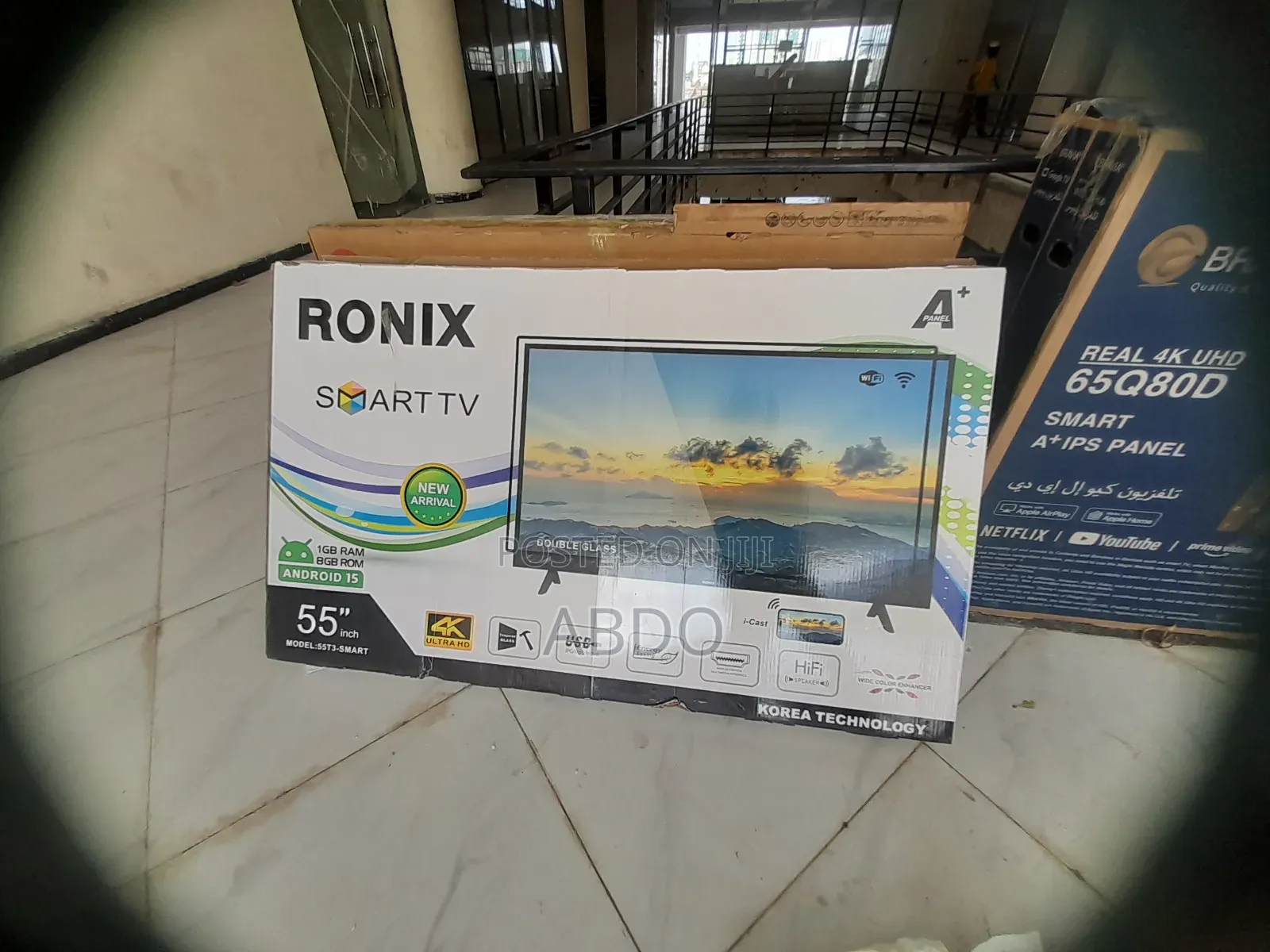 Ronix Smart Tv 55 Inch Andraid Doubel Gelass Hifi Speaker You