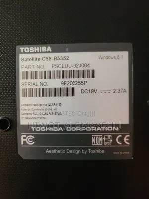 Laptop Toshiba Satellite C55 8GB Intel Core i3 HDD 512GB