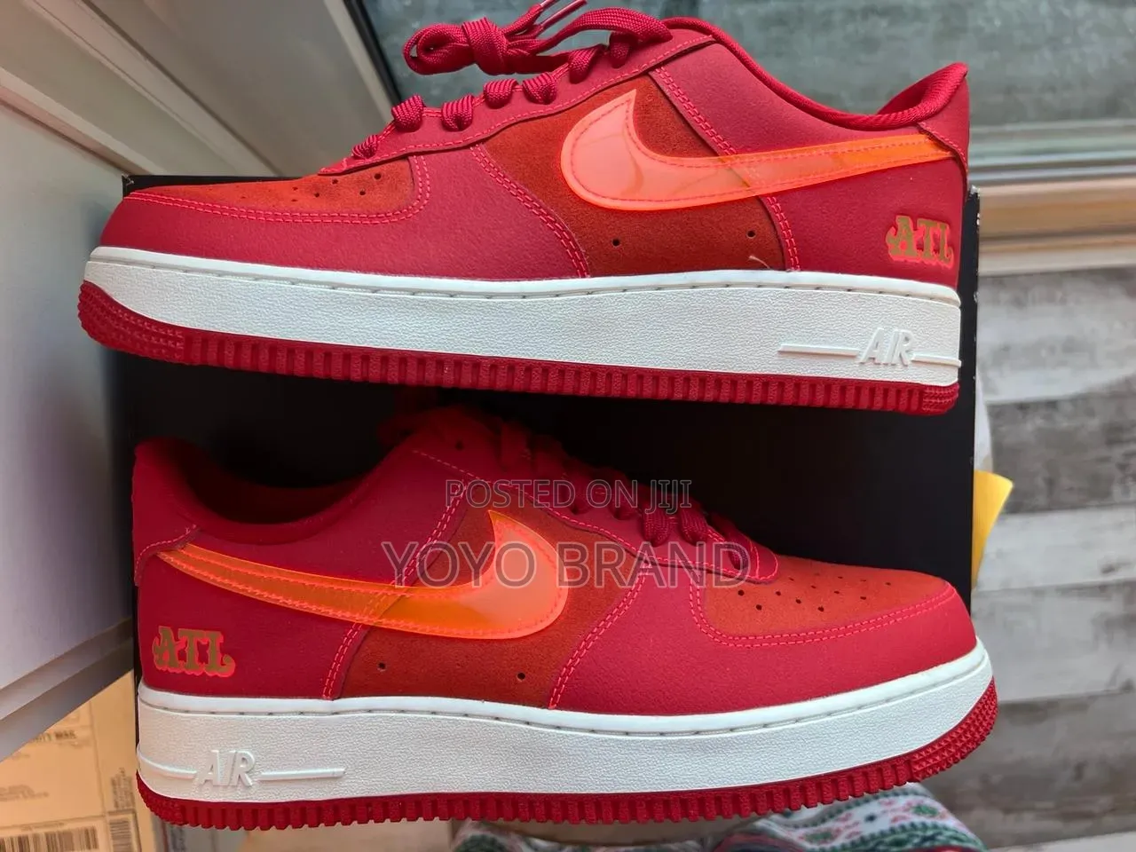 Nike Air Force 1 '07 Lv8 "Atl" Sneakers Vibrant University Red