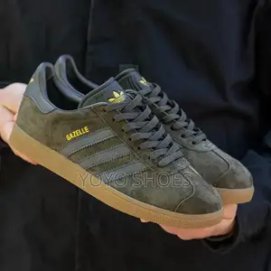 Adidas Gazelle Sneakers Dark Olive /Grey Suede
