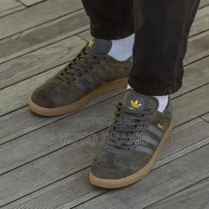Adidas Gazelle Sneakers Dark Olive /Grey Suede