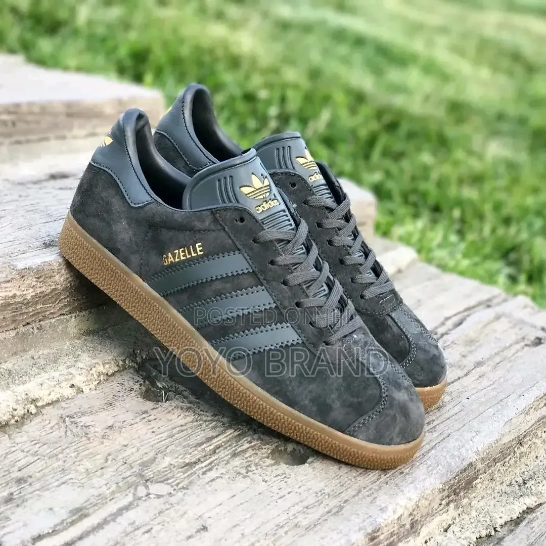 Adidas Gazelle Sneakers Dark Olive /Grey Suede