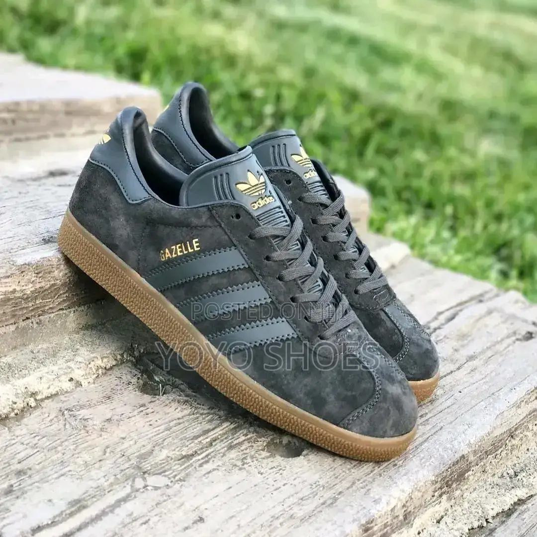 Adidas Gazelle Sneakers Dark Olive /Grey Suede