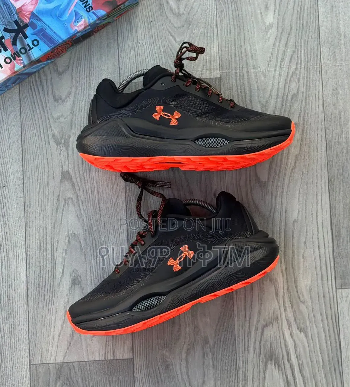 Under Armour Hovr Infinite 'Black/Orange' Men's Shoes