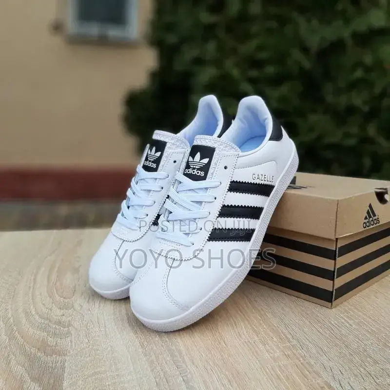 Adidas Gazelle Sneakers White/ Black Striped