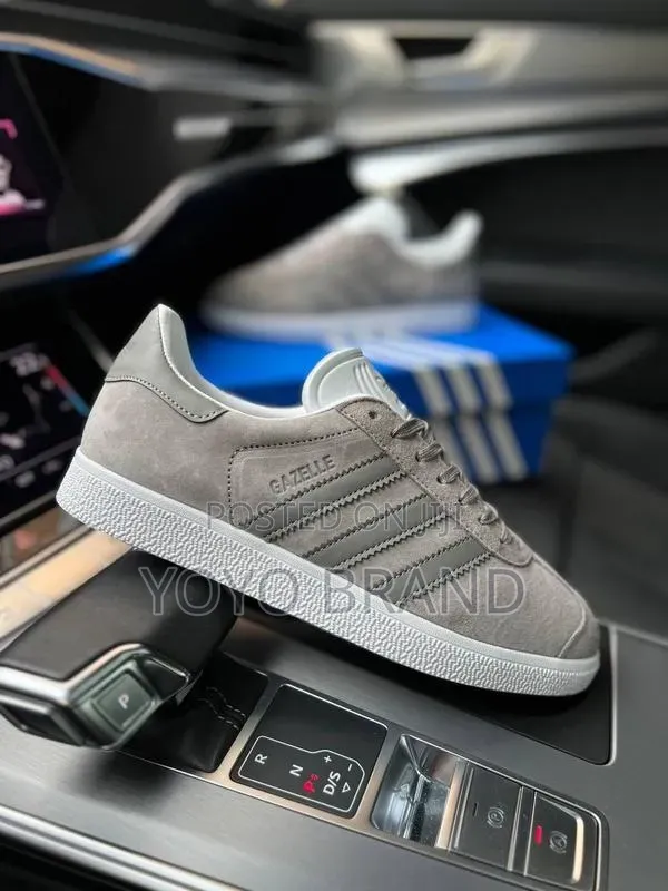 Adidas Gazelle Sneakers Grey Suede Unisex Sneakers